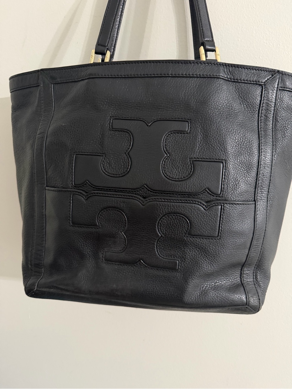 Tory Burch Jessica Square Leather Tote Bag